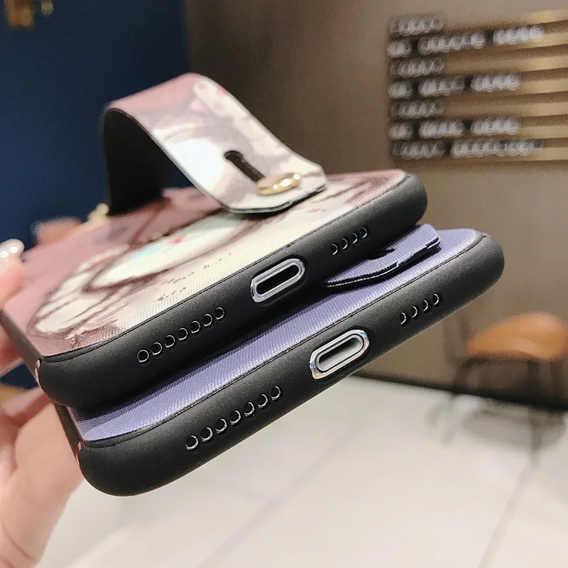 Мягкий чехол из ТПУ с ремешком на запястье для huawei P20 P30 Pro Lite P10 mate 10 20 Pro Nova 3 3i 4 5Pro 5i Pro Honor 7A 20