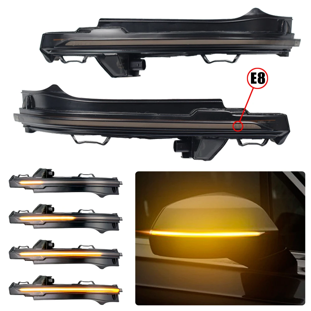 

For Audi Q7 4M 2016 2017 2018 Q5 FY 2018 2019 LED Dynamic Car Blinker Side Mirror Marker Turn Signal Lights Lamp Accessories