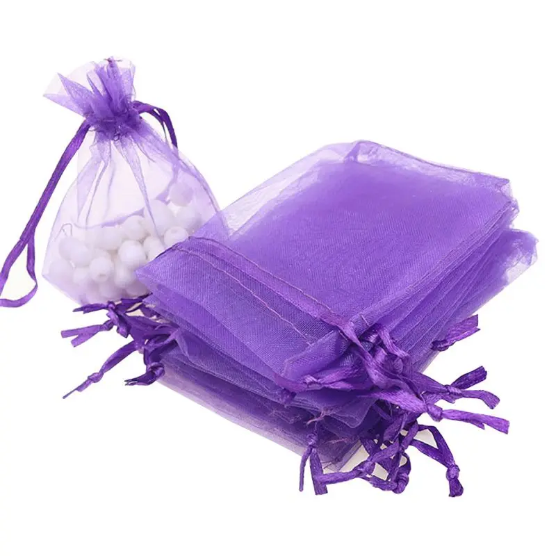 

New 1 Lot/100pcs Organza Bags 7x9 cm Wedding Party Pouches Jewelry Packaging Bags Nice Gift Bag Gift Package New