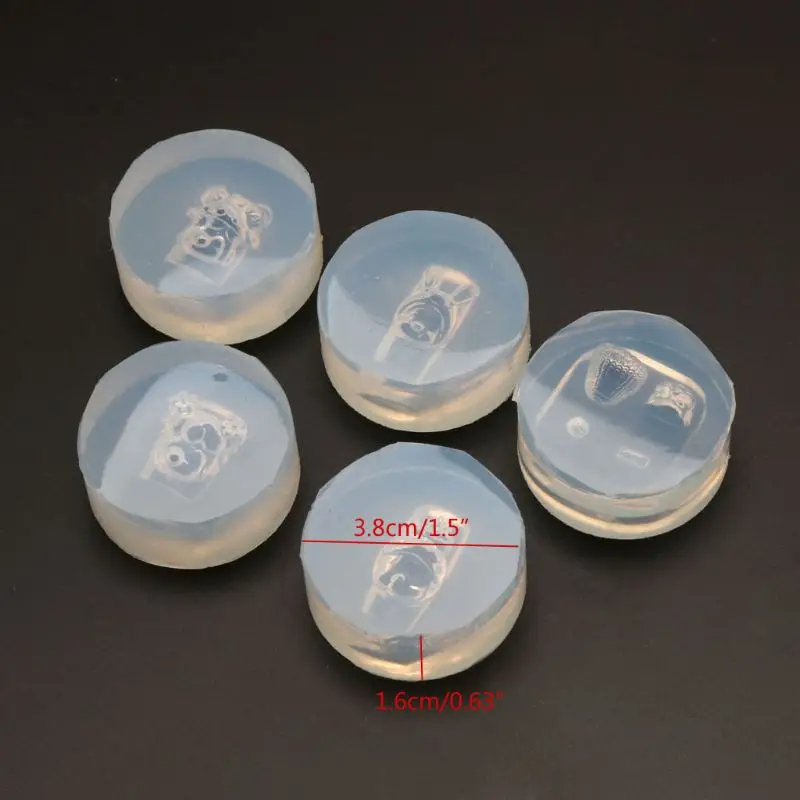 

5Pcs Handmade 3D Beanies Sleepy Doll Silicone Mold Mini Resin Carving Mold Nail Art Templates Jewelry Making Tools