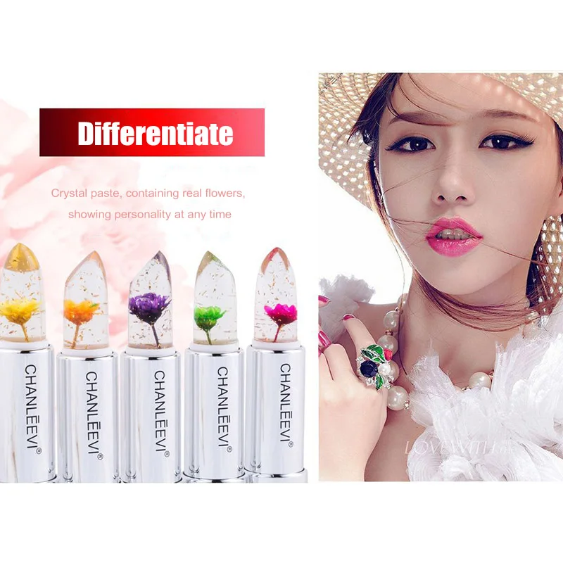 Long-Lasting Moisturizing Lip Balm Jelly Flower Color Changing Lipstick Starry Rainbow Elegant Temperament Charming And Generous | Красота и