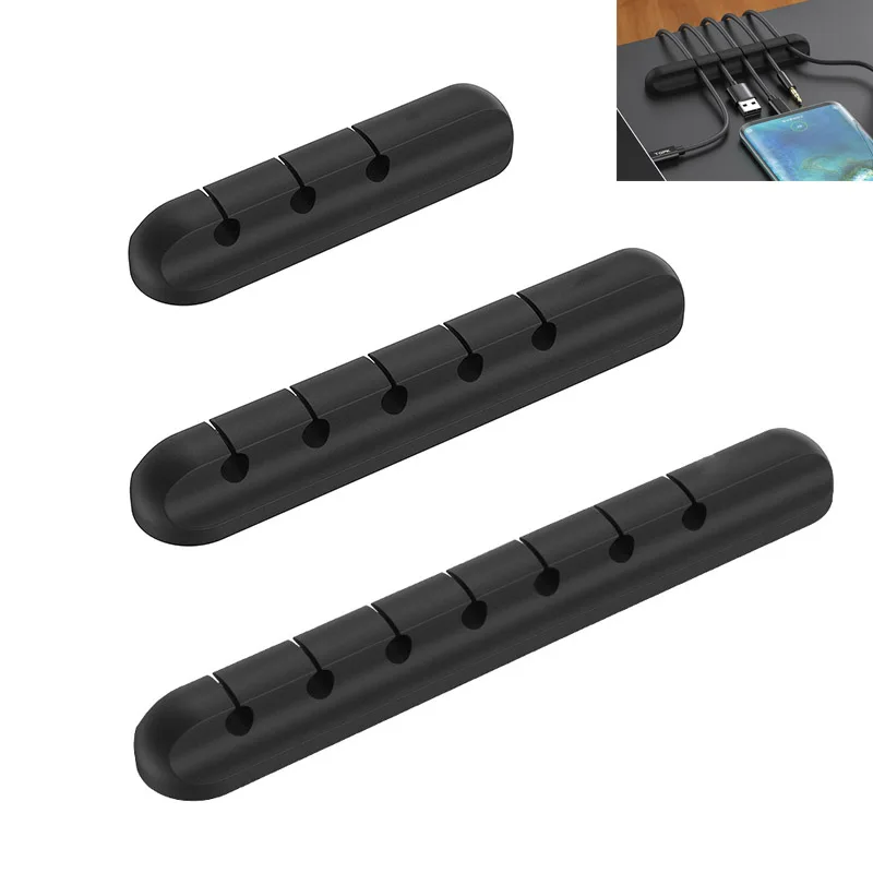 USB Кабельный Организатор намотки проволоки силиконовый галстуком бабочкой