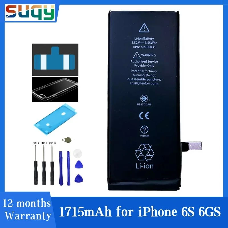 Suqy Горячая Большая емкость оригинал для Iphone 6s батарея IPhone аккумулятор телефона