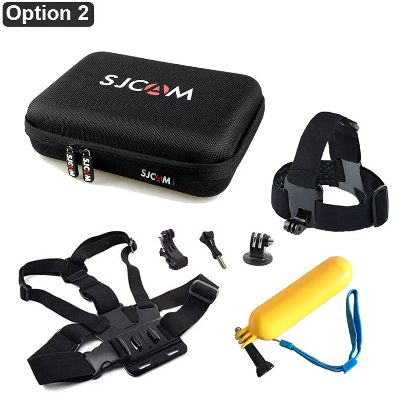Option 2 Для Gopro аксессуары комплект для Go pro hero 7 6 5 4 Session сумка для хранения Чехол Набор Крепление для Xiaomi Yi 4K SJCAM SJ4000 eken H9 H9R - Цвет: Option 2