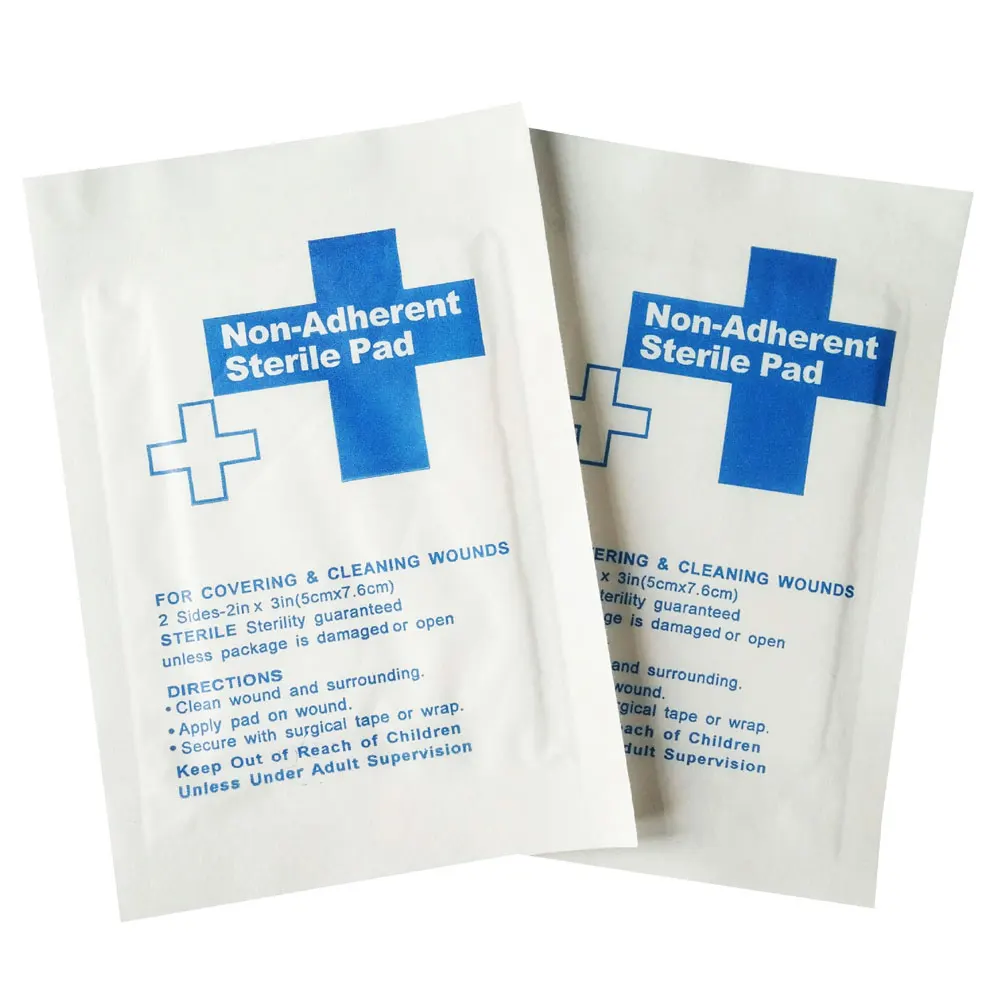 5/10/20pcs 5*7.6cm Non-adherent Gauze Pad Cotton First Aid Kit Waterproof Wound Dressing Sterile Medical Care Supplies | Безопасность и