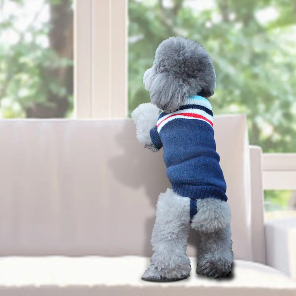 Зимняя одежда для собак с героями мультфильмов теплый Рождественский свитер