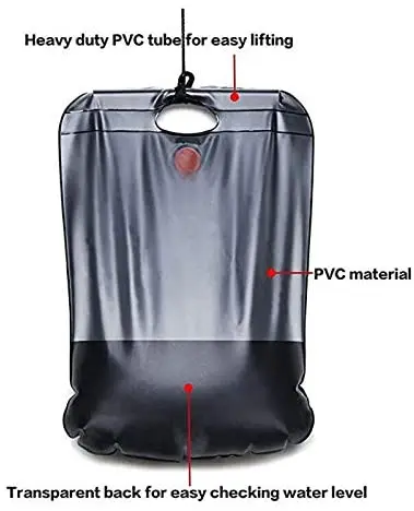 Мешок для душа с подогревом на солнечной энергии 20 л/5 галлонов|water bag|camping water baghiking