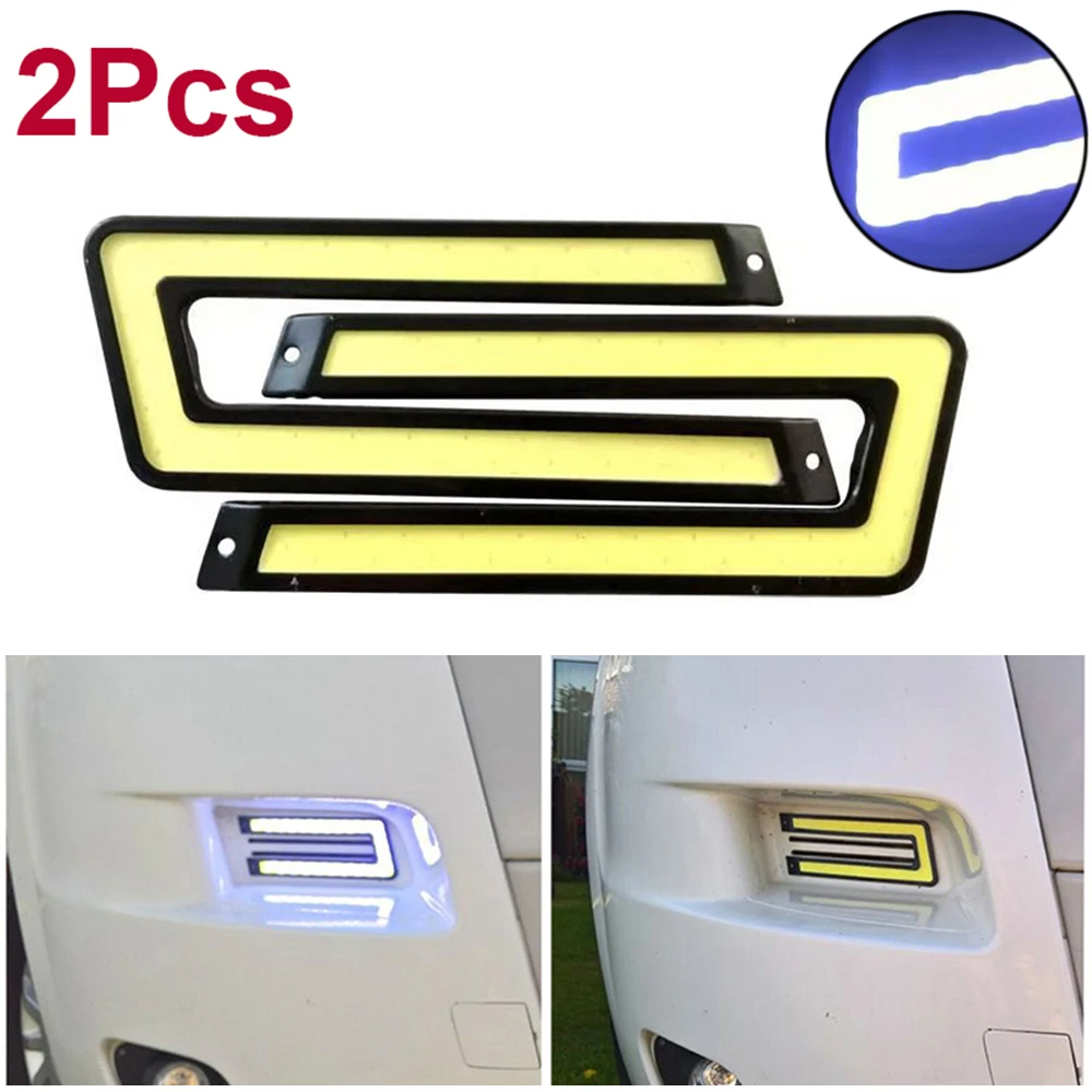 2x Led Car Daytime Running Lights Lamp For Peugeot Boxer Citroen Relay Fiat Ducato Motorhomes Vans DRL Auto Exterior Accessories