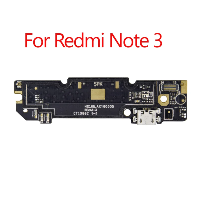 1 шт. Новинка для Xiaomi Redmi Note 3/Redmi Note 3 Pro Micro Dock Соединительная Плата usb порт для зарядки Шлейф Замена - Цвет: For Redmi Note 3