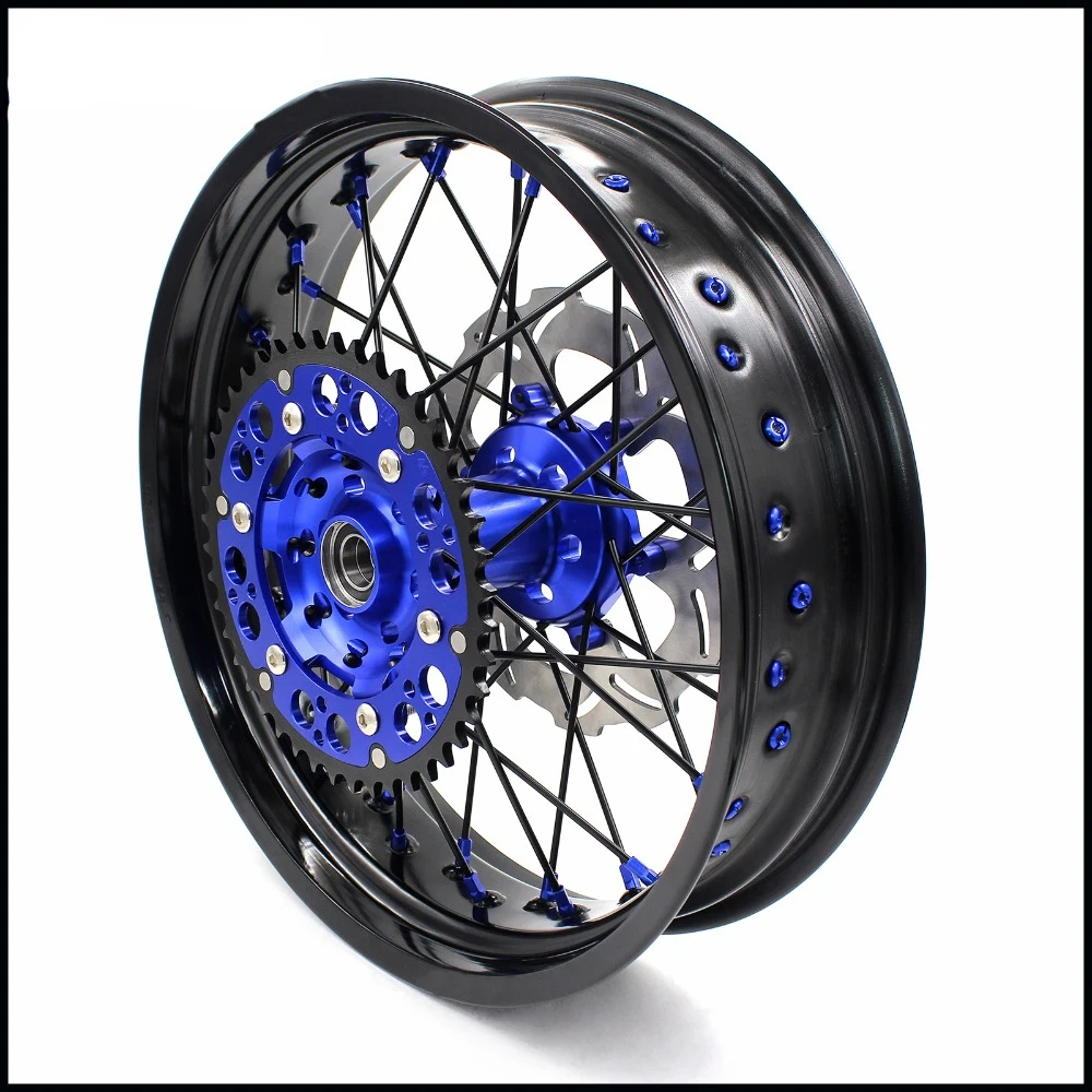 Полный комплект колес Supermoto 3 5/4 25 дюйма ободов Supermotard для YAMAHA YZ250F 2001 2018 YZ450F 2003 YZ250 1999