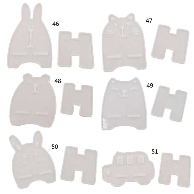

Mobile Phone Stand Epoxy Resin Molds Cute Bear Car Eabbit Shape Phone Holder Silicone Mold DIY Phone Bracket Mold Craft Tool