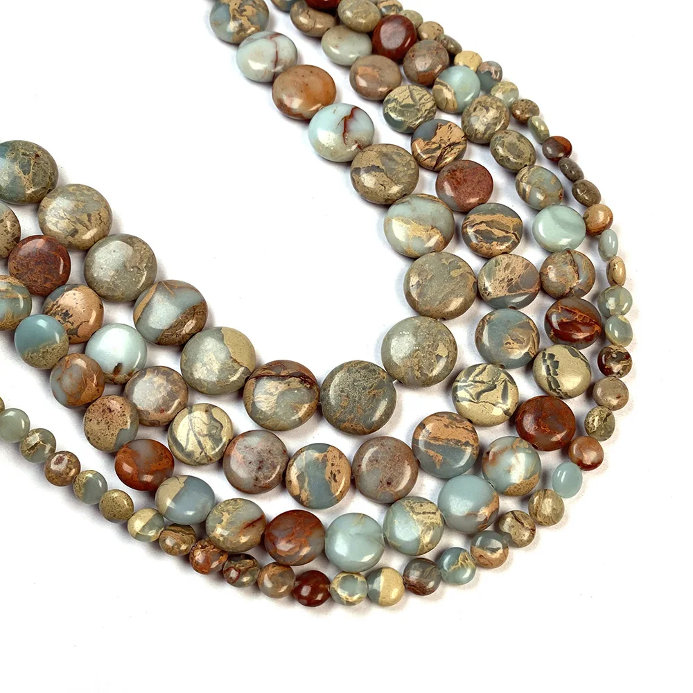 Natural Stone Beads Loose Spacer Oblate Shape Shoushan Beaded For jewelry making DIY necklace bracelet accessories | Украшения и