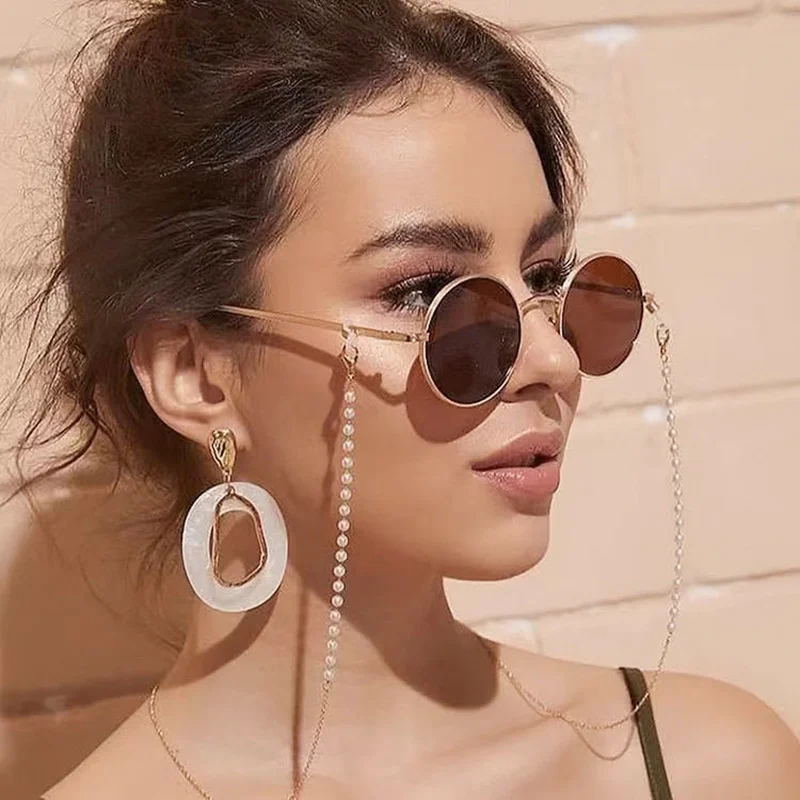 

Net red new glasses chain pearl glasses chain anti loss mask chain glasses hanging rope glasses rope