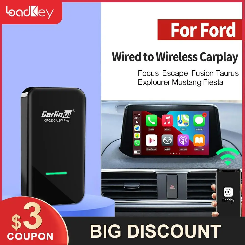 

Loadkey & Carlinkit 2.0 CarPlay Wireless For Ford Focus Mondeo Mk2 3 Fiesta S Max Mondeo Explourer Mustang Smart Box Activator