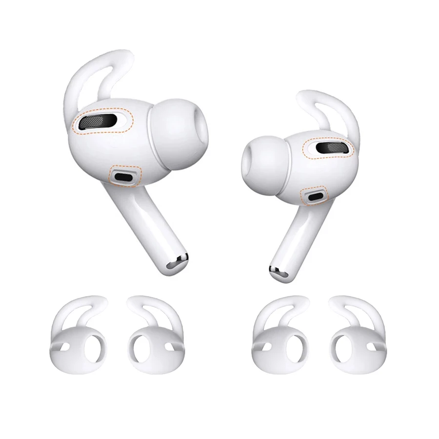 1Pair Silicone Earbuds Case For Airpods Pro Anti-Slip Soft Eartip Ear Hook Cap Cover For Airpods Pro Headphone Eartip