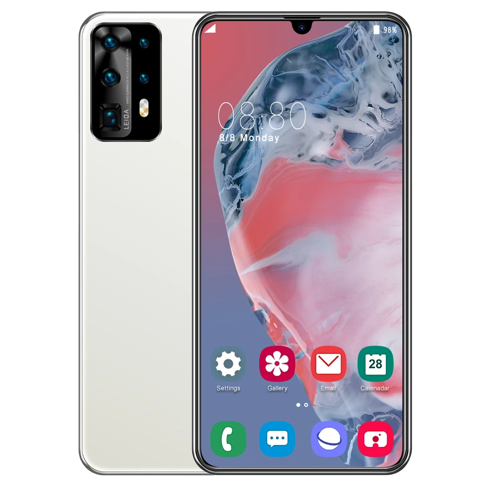 Для смартфонов P40Pro 6 5 дюйма 3000 мАч MTK6580P Android Сотовые телефоны смартфон 1G 8G Прямая
