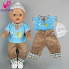 Спортивная одежда на молнии для новорожденных, 18 дюймов, американская кукла, одежда, пальто для куклы