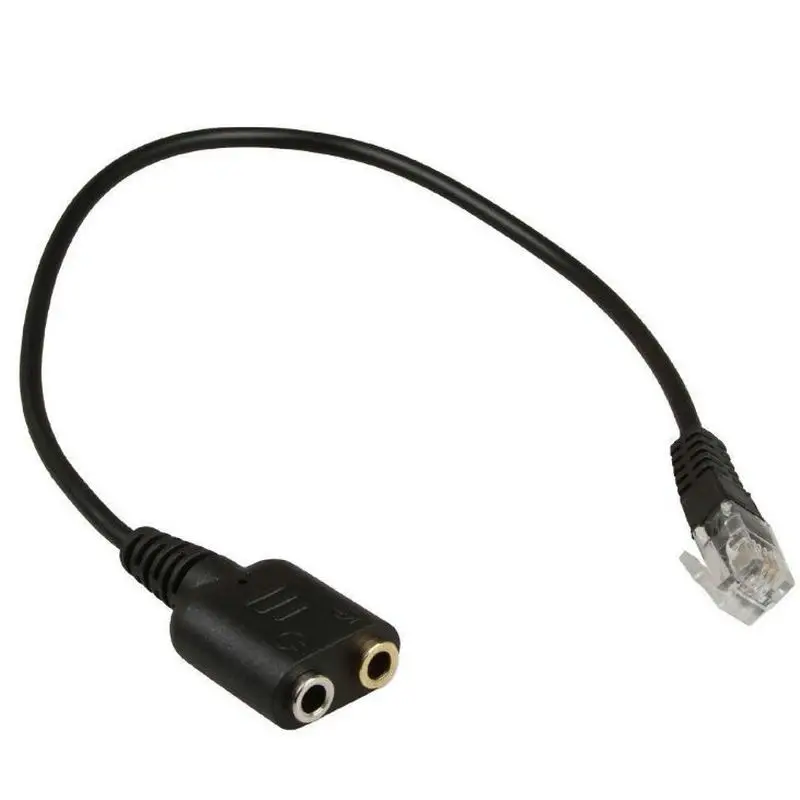 Адаптер для телефона с двумя/одинарными экранами 3 5 мм на RJ9|cable pc|pc cableadapter cable |