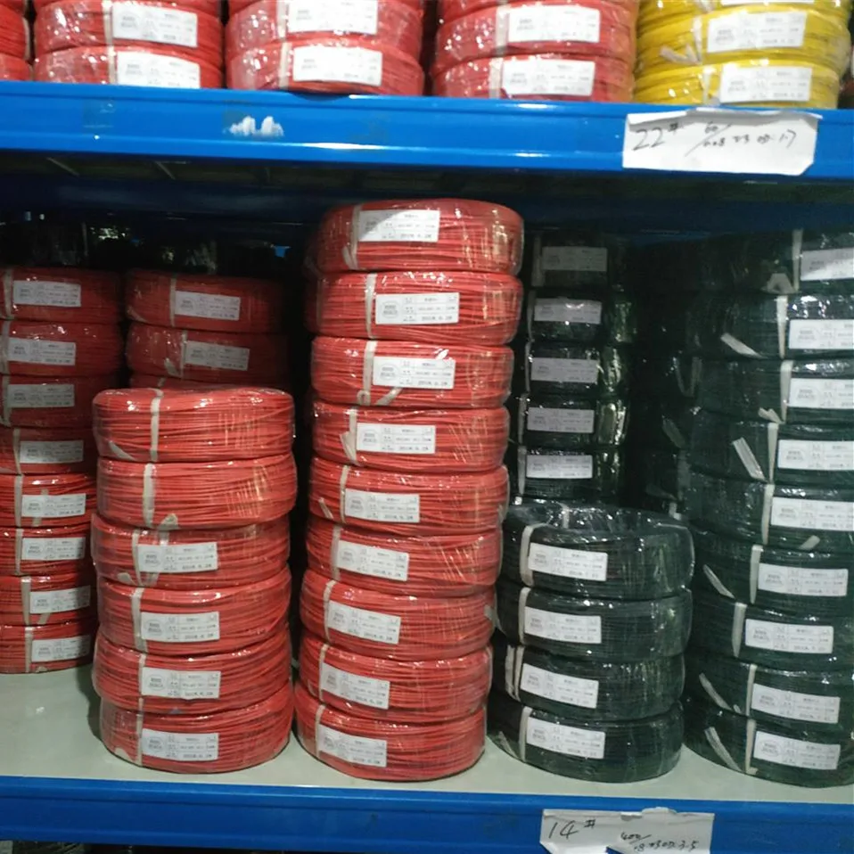 

10meter/lot High Quality 5m red and 5m black color wire silicone 10 12 14 16 18 20 22 24 26 AWG silicone cable