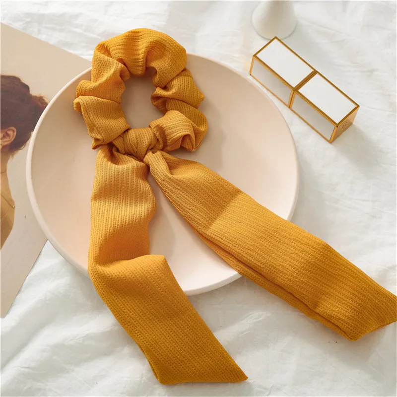 Женские резинки для волос с конским хвостом эластичные цветочным