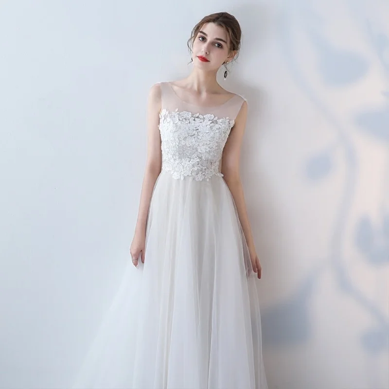

Simple Light Wedding Dress 2021 New Pregnant Women French Bride Trailing Out Gauze Travel Photography Sen Department Is Thin