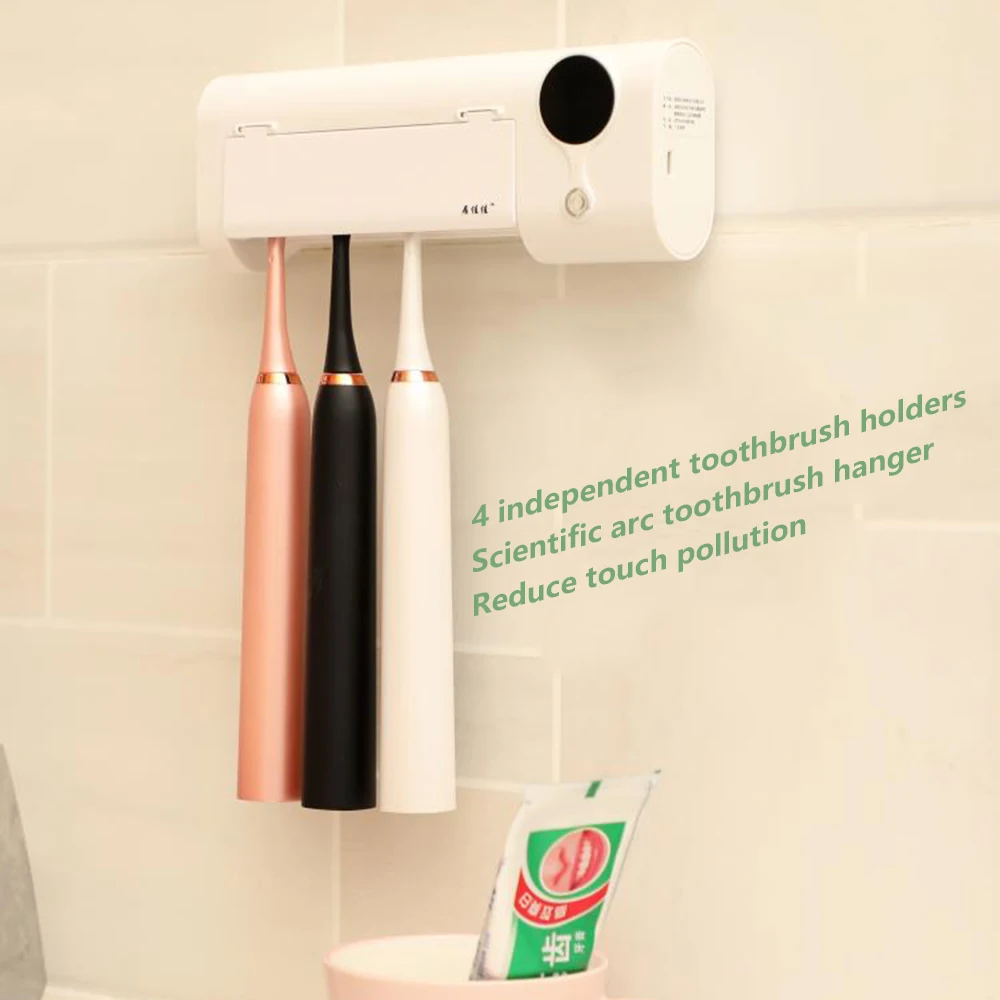 2 в 1 УФ светильник ультрафиолетовая зубная щетка автоматический диспенсер для