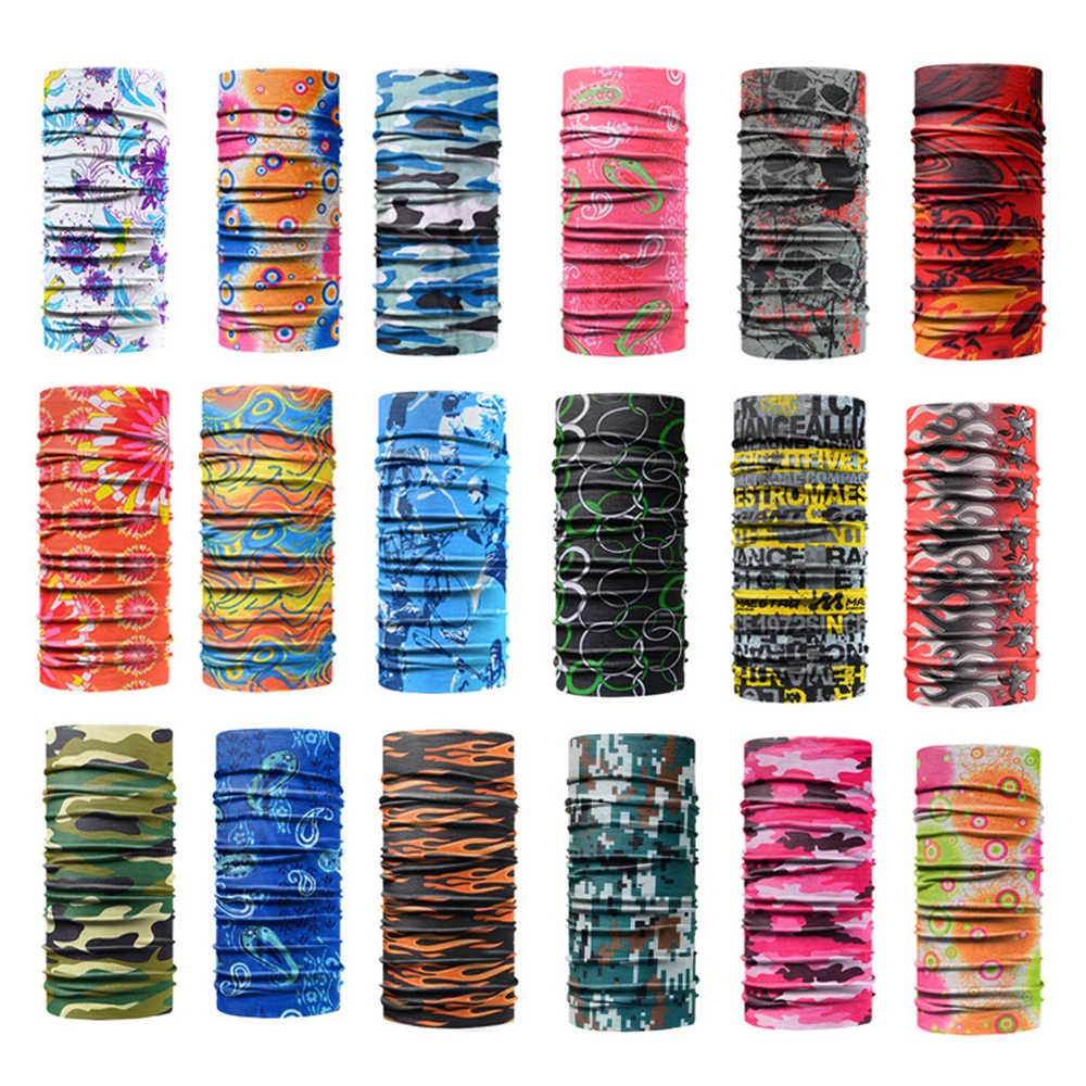 

1pc Windpproof Head Scarves Neck Warmer Cycling Camping Hiking Men Women Fashion Magic Scarves Turban Outdoor Headband Bandanas