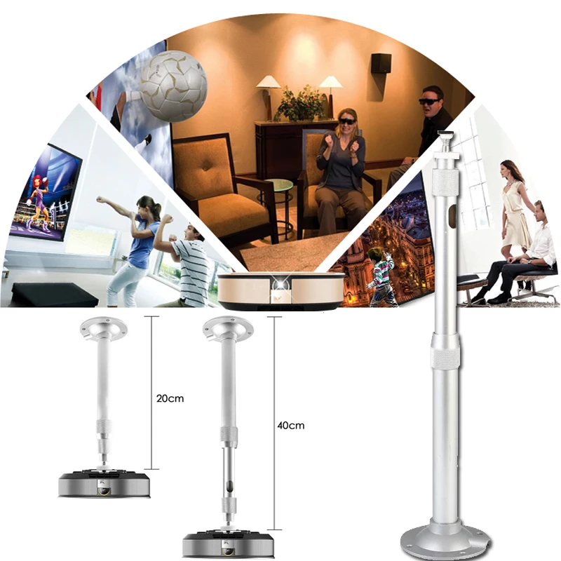 20-40 см настенный кронштейн для проектора регулируемый на 360 градусов держатель