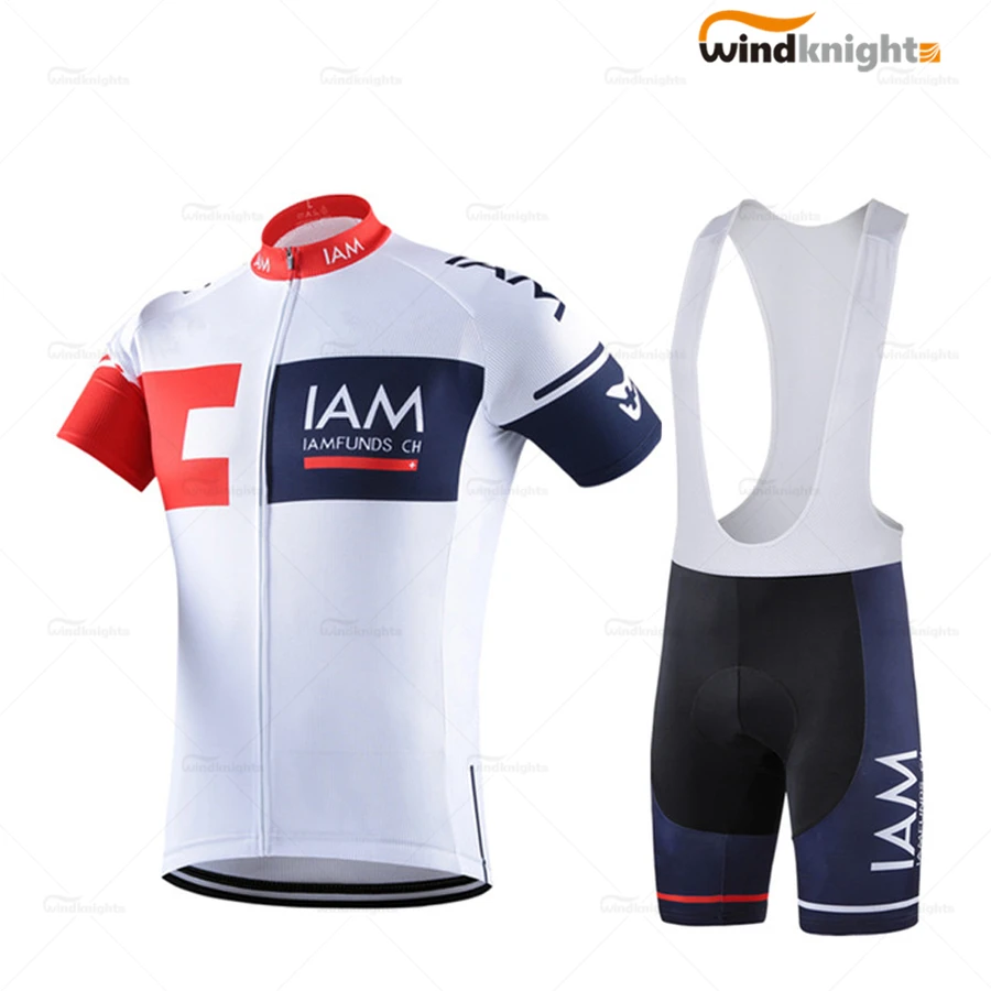 Мужская велосипедная одежда Team IAM быстросохнущая дышащая майка с коротким