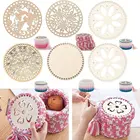 2 шт.компл., круглая деревянная корзина из натурального дерева