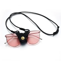 fashion handmade leather sunlasses bag sunglasses hanging glasses sunglasses chain shatter resistant anti lost glasses lanyard