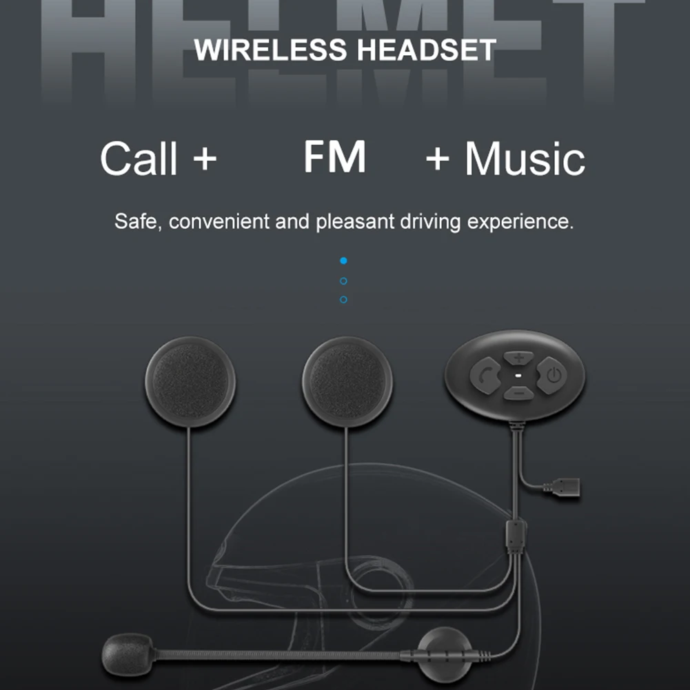 

Accessories Hands Free Headphone Bluetooth 5.0 Stereo Music Player Waterproof Wireless FM Calling Motorcycle Helmet Headset