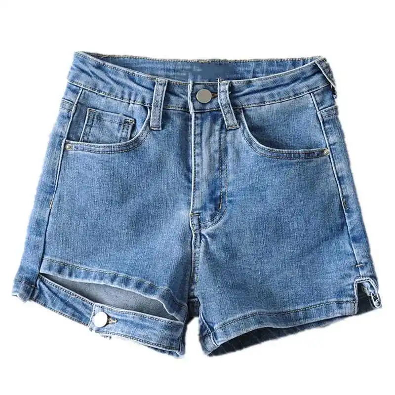 

WOMENGAGA New Style Of 2021 Summer Fashion Big Stretch And Thin Slim Baggy And Buttock Bandage High Waist Elasticity Jeans E7JJ