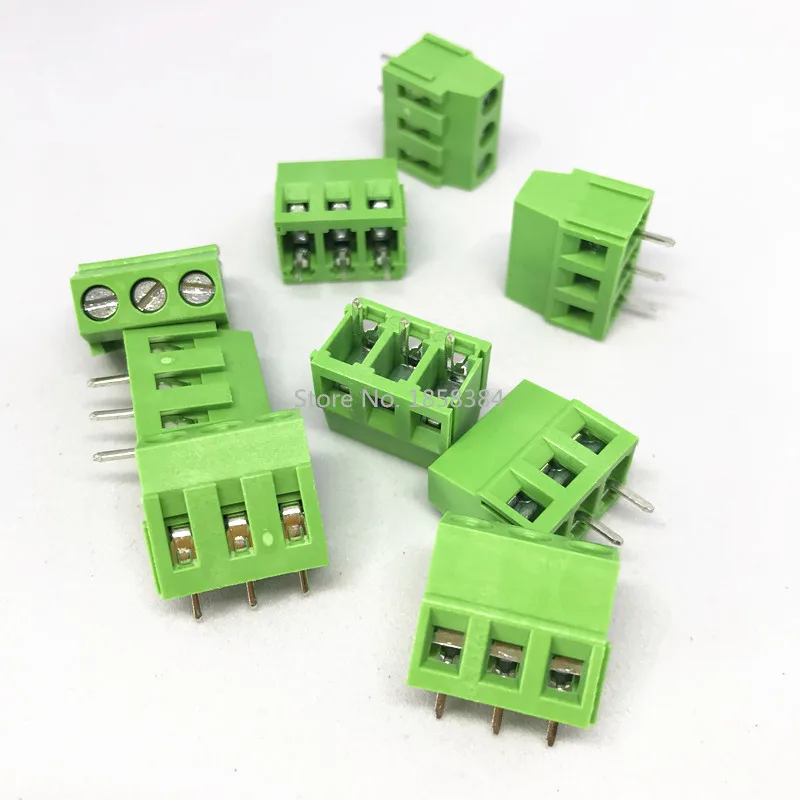 100 шт KF128-5.08-3P KF128 3Pin 5 08 мм прямой контакт PCB винтовой клеммный блок ROHS |