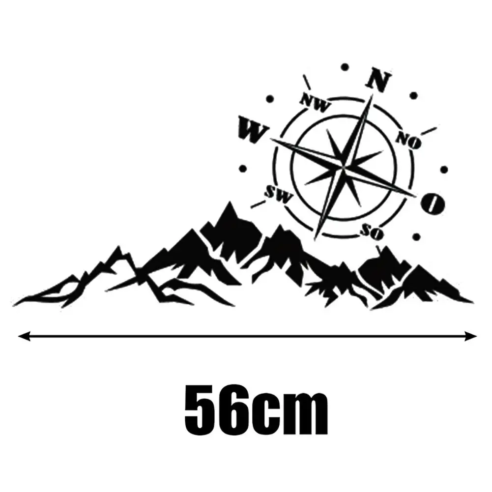 

Compass Mountains Car-Styling SUV Off-road Reflective Decals Sticker Decoration