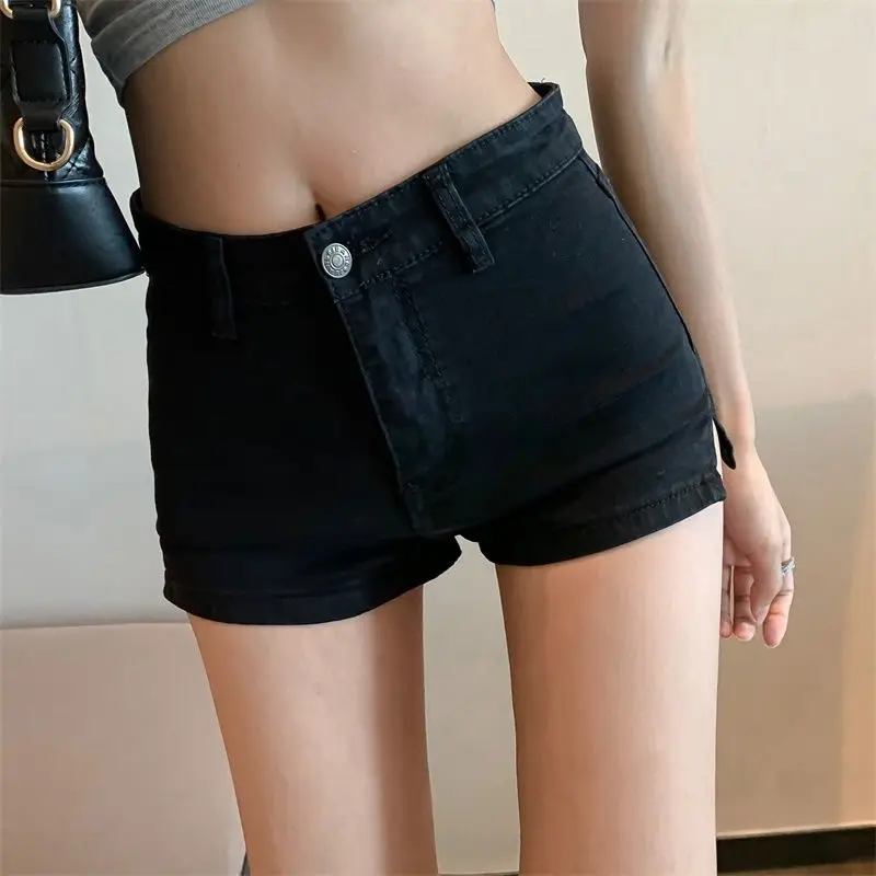 

Shorts Women Skinny Stretchy Sexy Denim Short Trousers Womens Summer High Waist All-match Slim Chic Ins Bottoms Streetwear Style