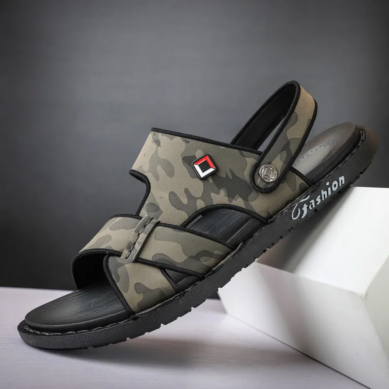 

Non-slip Breathable Casual Luxury Wear-resistant Designer High Quality Slippers Bathroom Shoes Men New 2021 Flat Simplicity For