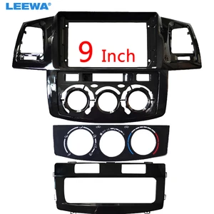 Автомобильный радиоприемник LEEWA, адаптер в рамку для Toyota Hilux VIGO, 9 