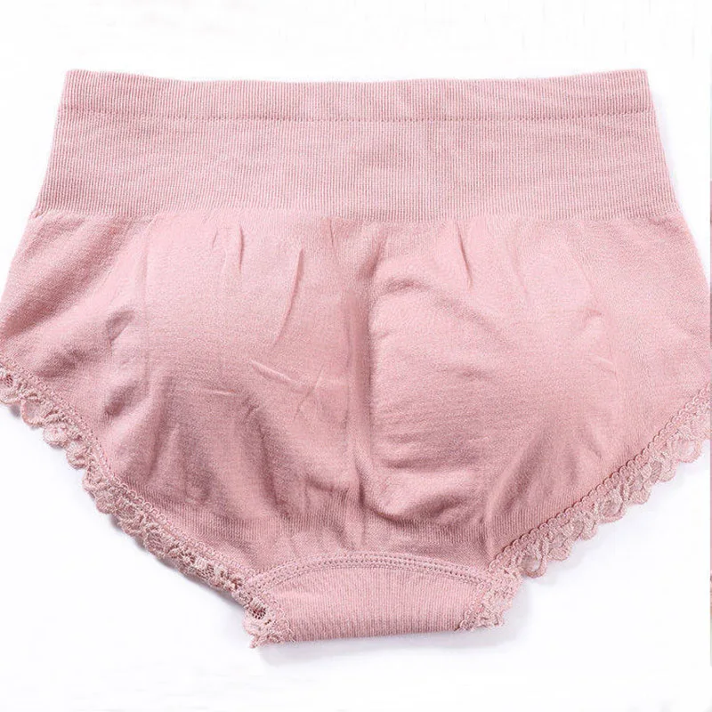 

Women Panties Lingerie New High Waist Solid Color Hip Underwear Seamless Breathable Ladies Briefs