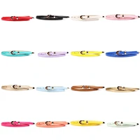 1pc fashion candy color metal buckle thin casual belt for women leather belt female straps waistband for apparel accessories