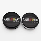 4 шт. 56 мм или 60 мм Автомобильный логотип RALLIART, Центральная крышка колеса, обод, бейдж, чехлы, наклейка, аксессуары для автомобиля