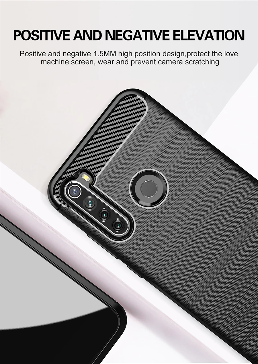 Чехол RIJOW для Xiaomi Redmi Note 8 T, чехол Redmi Note8T из углеродного волокна, полностью защитный чехол для телефона Xiomi Redmi Note 8 T, чехол s