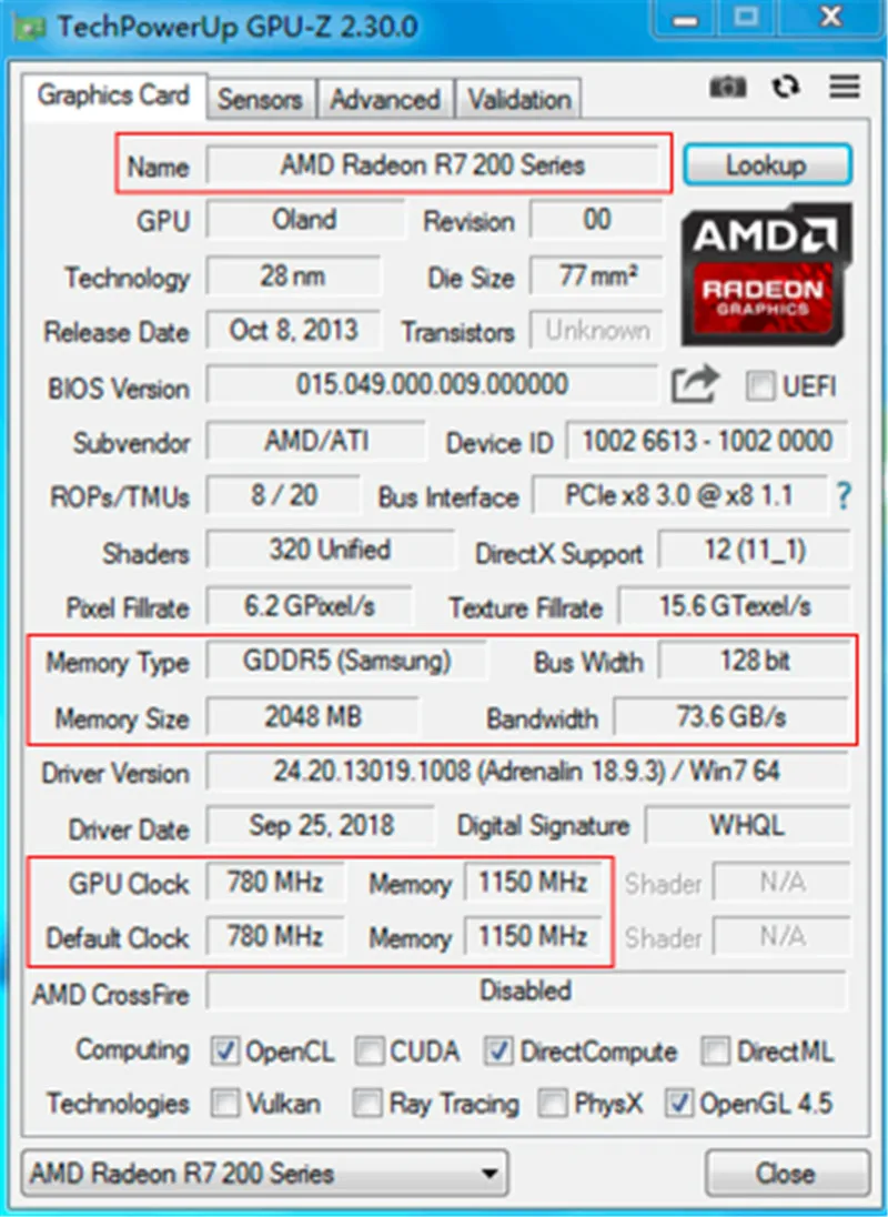 Для AMD Radeon R7 240 PCI e 3 0 2 ГБ GDDR5 HDMI + VGA DVI full low bracket видеокарта дискретная с поддержкой