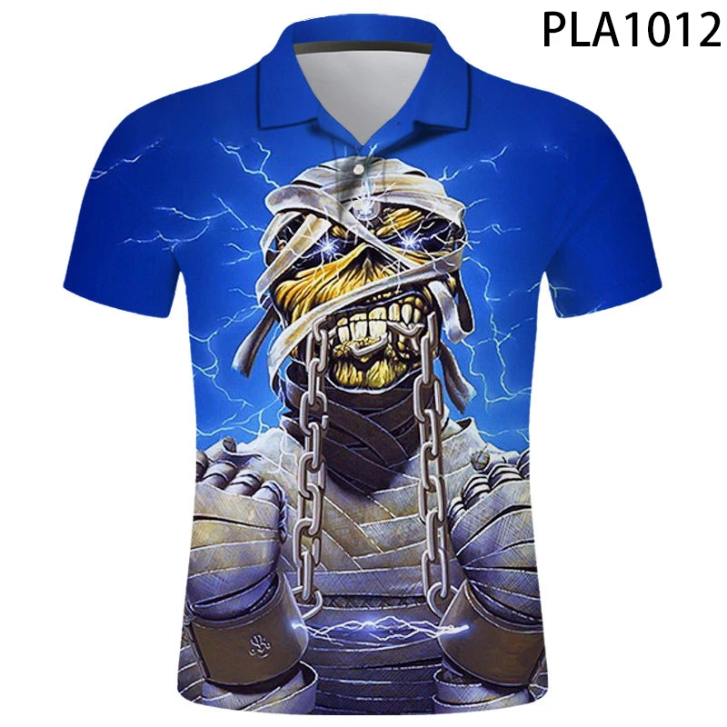 

Рубашка-поло мужская с коротким рукавом и 3D-принтом, модная уличная одежда в стиле комиксов для мам, лето