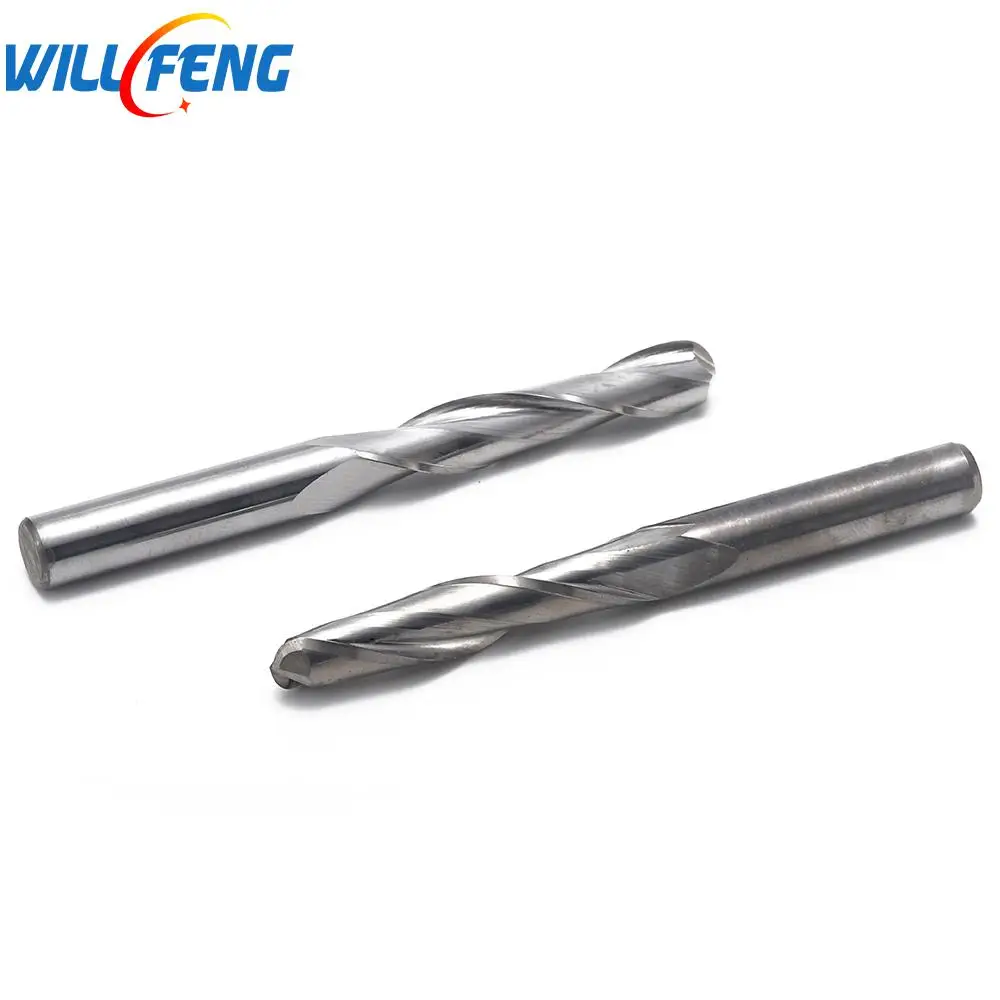 Будет Feng 4 мм двойная спиральная шаровая фрезерная головка для резки МДФ ПВХ 5