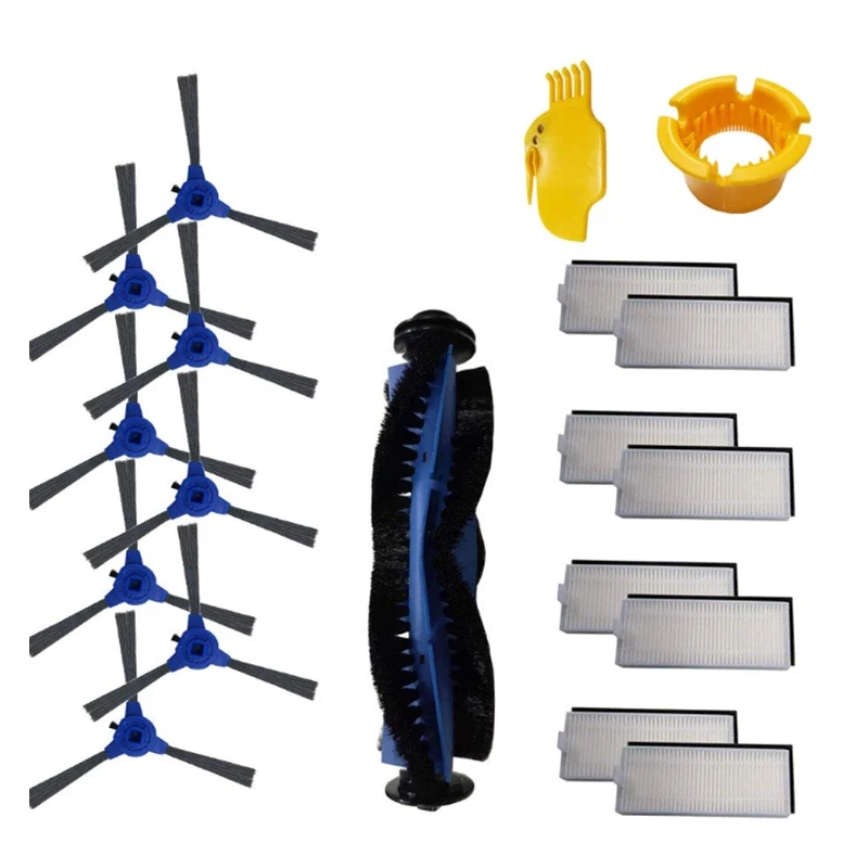 Лучшие продажи 19 шт запасные части рулонные щетки фильтры боковые совместимые