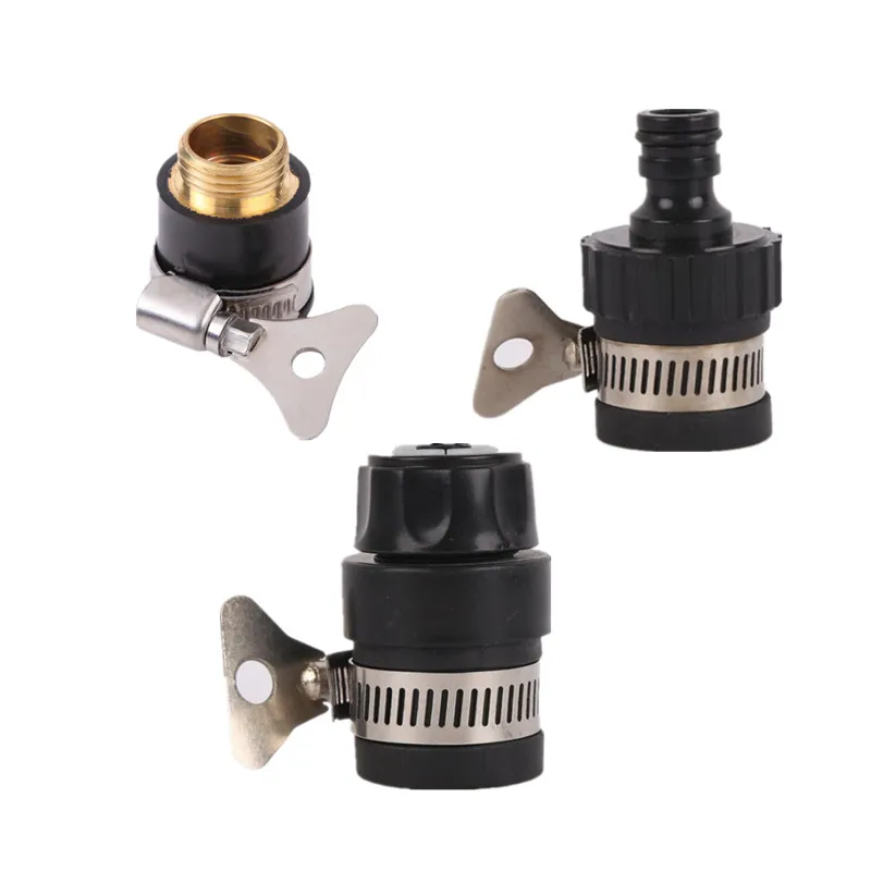 

5PCS Round Tap Connector For Taps Without Thread Garden Watering Accessories Hose End Fittings