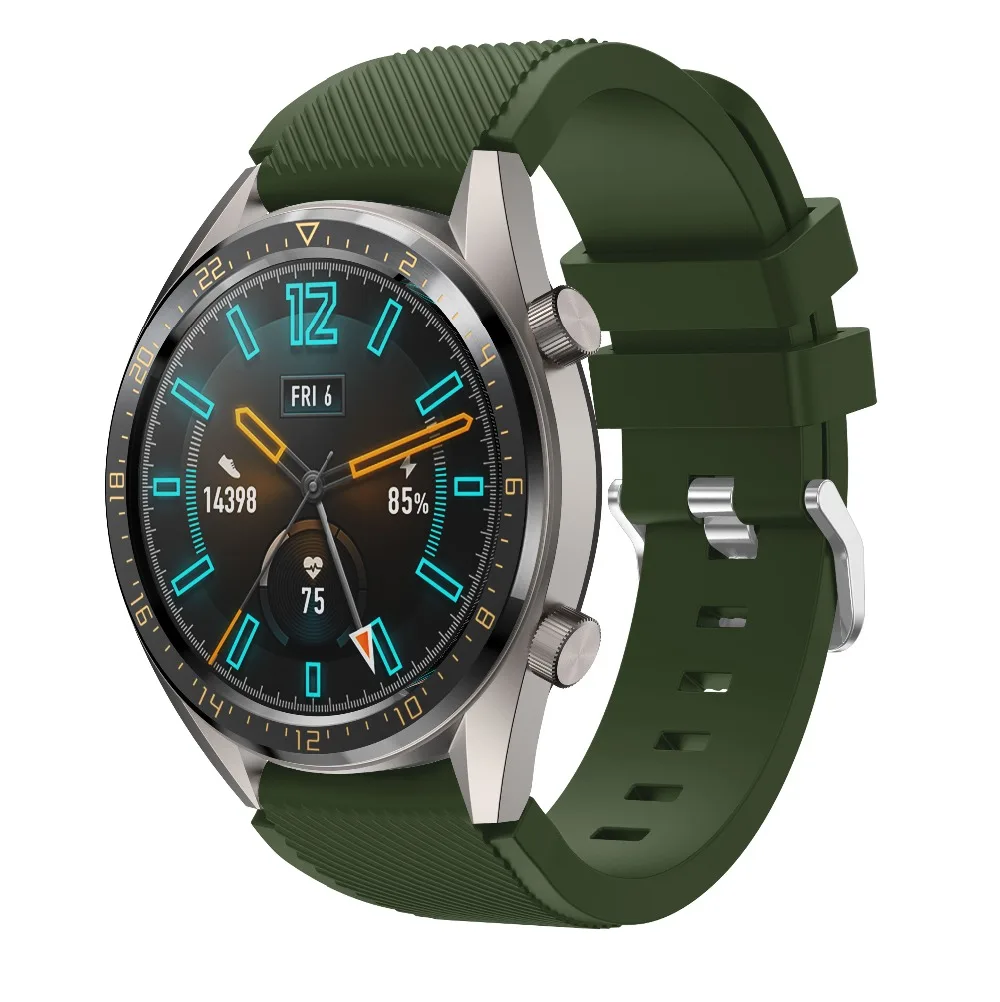 Ремешок силиконовый для Huawei Watch GT 2 46 мм браслет Honor watch Magic Huami Amazfit Stratos Pace 2S 3 22 |