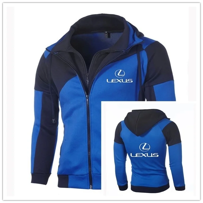 

LEXUS Logo Men Sweatshirt Casual Jacket Coat Zipper Cotton LEXUS Hoodie Cardigan Hoodie Double Zipper Jacket Outerwear