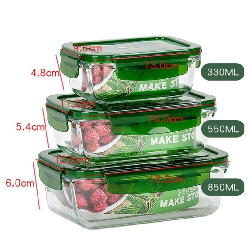 

3 Pcs Microwave Oven Heating Lunch Box for Worker with Lid Seal Box